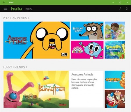 نرم افزار Hulu بصورت یونیورسال منتشر شد.
