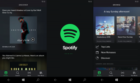 Spotify با تغییر رابط کاربری به روز رسانی شد